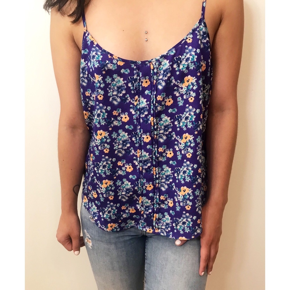 Purple Floral Top